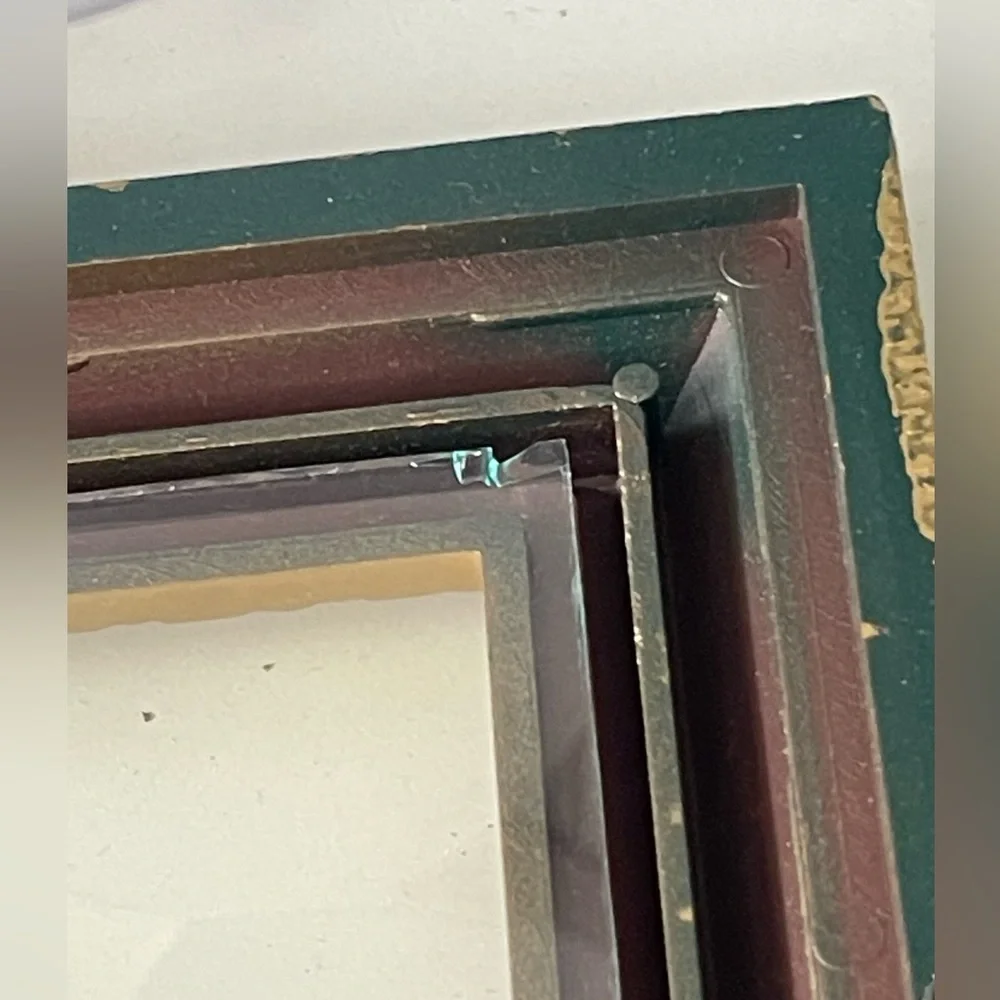 Customized Upcycled Golden Oh La La Picture Frame